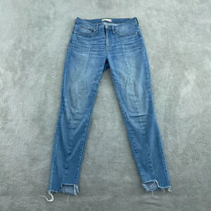 Madewell Womens 9" High-Rise Skinny Jeans Size 28 Blue Denim 4534